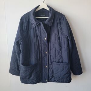 Talbots Navy Quilted Jacket